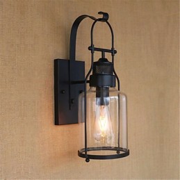 Rustic Lodge Country Retro Finisaj cu oxid negru Caracteristica pentru protectia ochilor Lumina ambientala