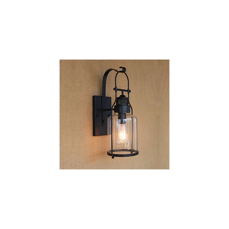Rustic Lodge Country Retro Finisaj cu oxid negru Caracteristica pentru protectia ochilor Lumina ambientala