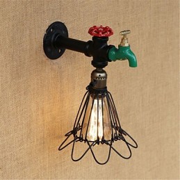 Caracteristică de pictură retro country pentru stil mini aplice de perete cu lumină ambientală