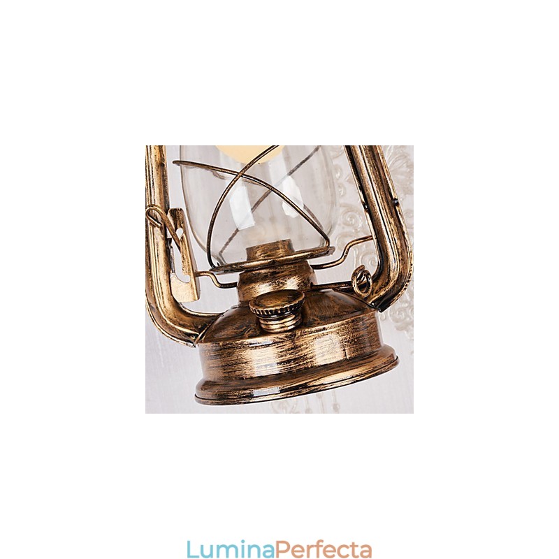 Caracteristică de pictură rustic Lodge pentru aplice de perete în stil mini