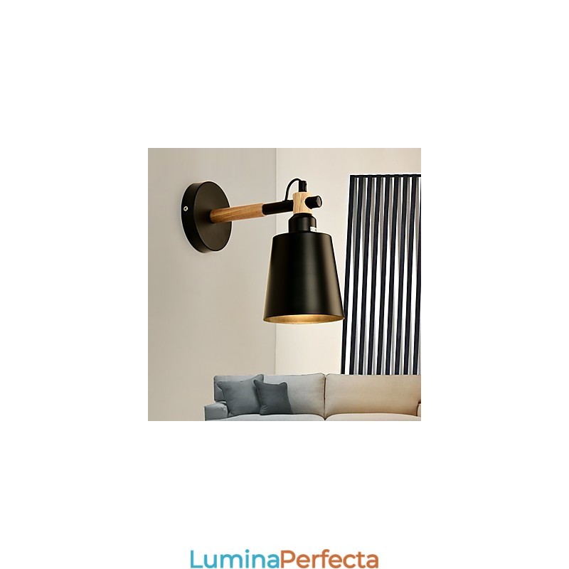 Vintage Lemn Art Deco Metal Metal Rustic Applique Sufragerie Sufragerie Coridor Applic Negru Alb Optional