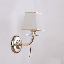 Caracteristică modernă și contemporană galvanizată pentru lumina ambientală de cristal Aplice de perete