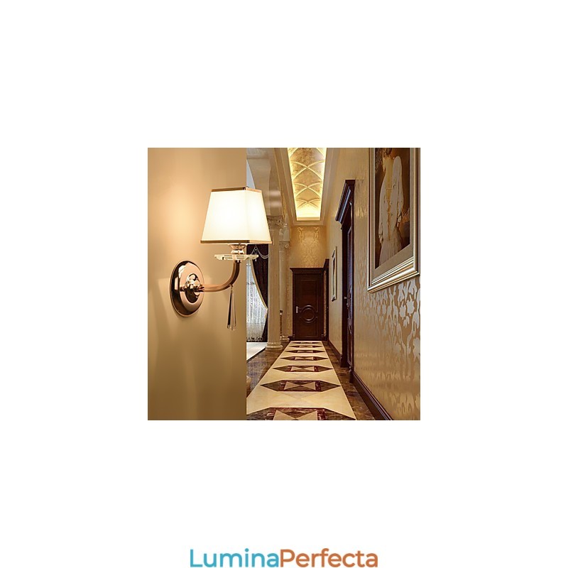 Caracteristică modernă și contemporană galvanizată pentru lumina ambientală de cristal Aplice de perete