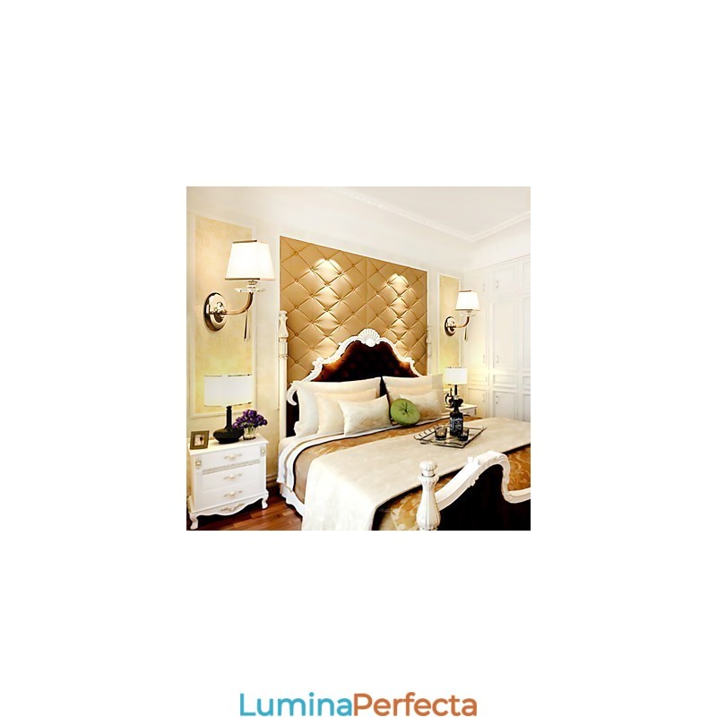 Caracteristică modernă și contemporană galvanizată pentru lumina ambientală de cristal Aplice de perete