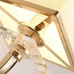 Caracteristică modernă și contemporană galvanizată pentru lumina ambientală de cristal Aplice de perete