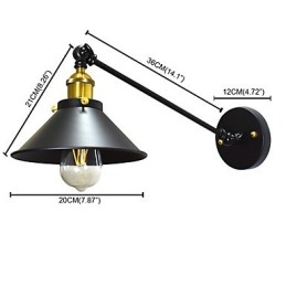 Buzz Wall Iron Lampă de perete Dumb Black Lightsaber Lamp On Wall