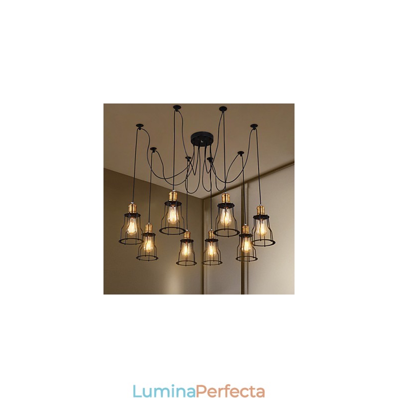 Designeri de țară pictează candelabru din metal