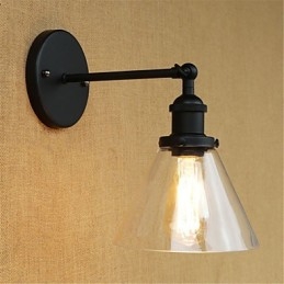 Caracteristică rustică galvanizată retro pentru protecția ochilor în stil mini Aplice de perete cu lumină ambientală