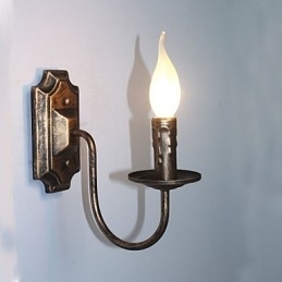 Aplică de perete antică în formă de lumânare, pentru coridor, pentru balcon