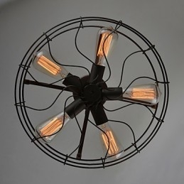 Lampă de design industrial Țară Americană Lampă personalizată Lămpi de tavan cu ventilator retro european