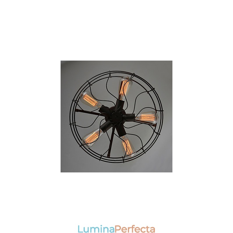 Lampă de design industrial Țară Americană Lampă personalizată Lămpi de tavan cu ventilator retro european