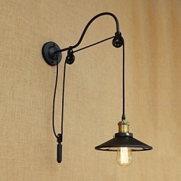 Caracteristică de pictură retro country pentru ridicare reglabilă Lumină ambientală Aplice de perete Lampă de perete