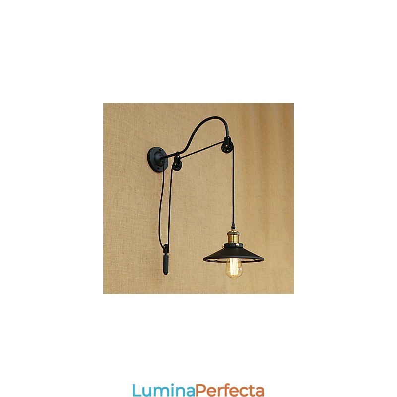 Caracteristică de pictură retro country pentru ridicare reglabilă Lumină ambientală Aplice de perete Lampă de perete