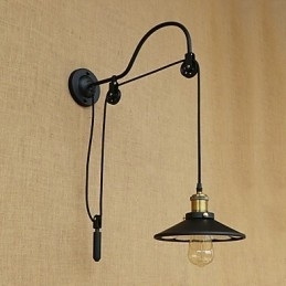 Caracteristică de pictură retro country pentru ridicare reglabilă Lumină ambientală Aplice de perete Lampă de perete