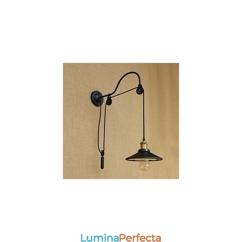 Caracteristică de pictură retro country pentru ridicare reglabilă Lumină ambientală Aplice de perete Lampă de perete