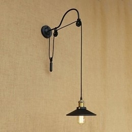 Caracteristică de pictură retro country pentru ridicare reglabilă Lumină ambientală Aplice de perete Lampă de perete