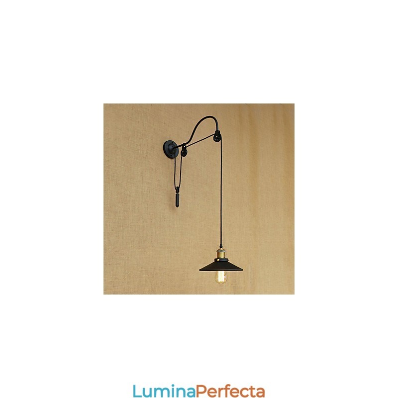 Caracteristică de pictură retro country pentru ridicare reglabilă Lumină ambientală Aplice de perete Lampă de perete