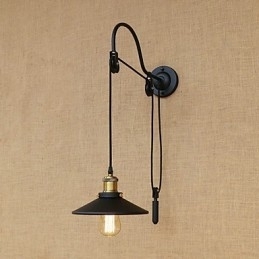 Caracteristică de pictură retro country pentru ridicare reglabilă Lumină ambientală Aplice de perete Lampă de perete