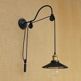 Caracteristică de pictură retro country pentru ridicare reglabilă Lumină ambientală Aplice de perete Lampă de perete