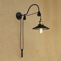 Caracteristică de pictură retro country pentru ridicare reglabilă Lumină ambientală Aplice de perete Lampă de perete