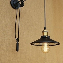 Caracteristică de pictură retro country pentru ridicare reglabilă Lumină ambientală Aplice de perete Lampă de perete
