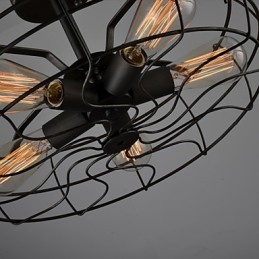 Lampă de design industrial Țară Americană Lampă personalizată Lămpi de tavan cu ventilator retro european