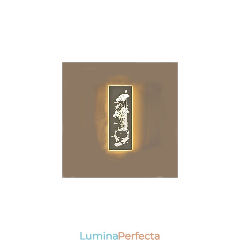 Funcție integrată de pictură modernă contemporană modernă contemporană pentru aplice de perete cu lumină ambientală