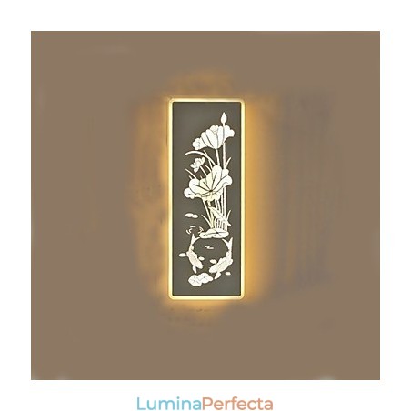 Funcție integrată de pictură modernă contemporană modernă contemporană pentru aplice de perete cu lumină ambientală Funcție integrată de pictură modernă contemporană modernă contemporană pentru aplice de perete cu lumină ambientală