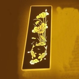 Funcție integrată de pictură modernă contemporană modernă contemporană pentru aplice de perete cu lumină ambientală
