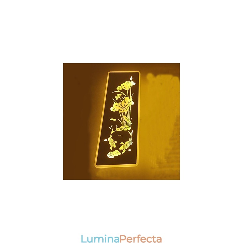 Funcție integrată de pictură modernă contemporană modernă contemporană pentru aplice de perete cu lumină ambientală