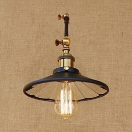 Rustic Lodge Country Retro Electroplated Caracteristică pentru lumină ambientală cu braț basculant în stil mini