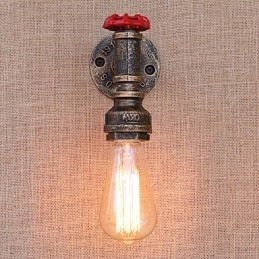 Caracteristică de pictură retro country pentru stil mini aplice de perete cu lumină ambientală