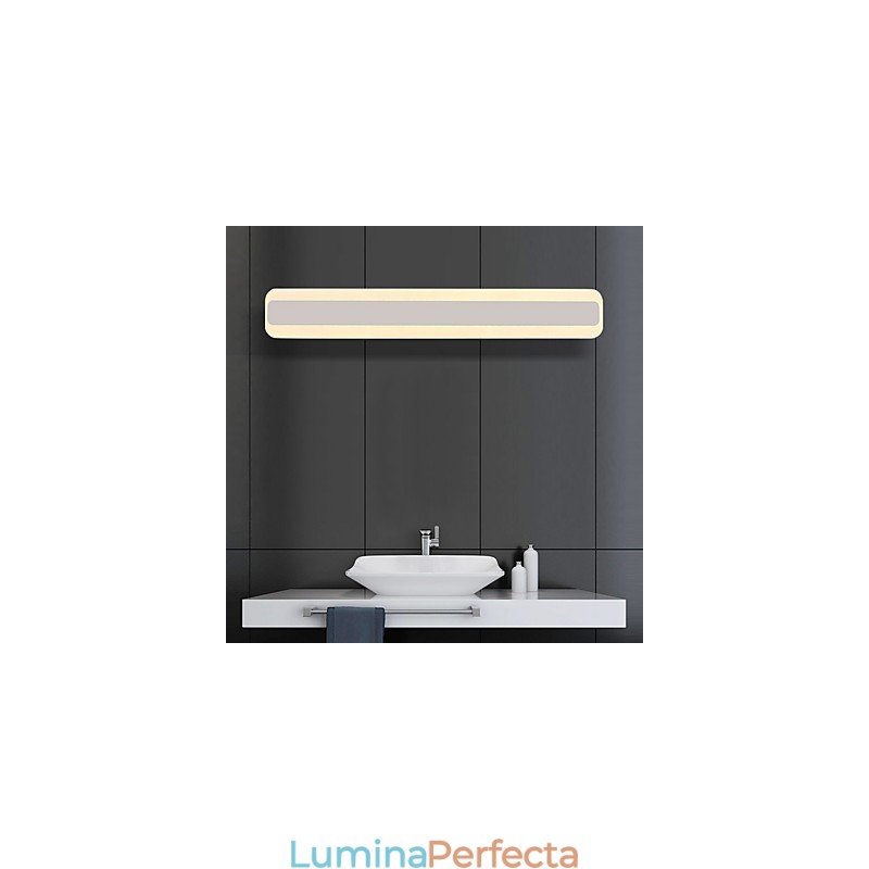 Funcție cromată modernă și contemporană integrată pentru lumină ambientală Iluminat pentru baie