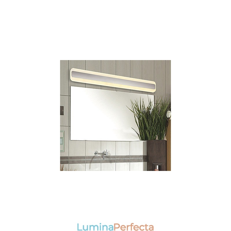 Funcție cromată modernă și contemporană integrată pentru lumină ambientală Iluminat pentru baie