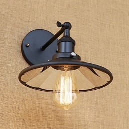Caracteristică de pictură retro country pentru stil mini aplice de perete cu lumină ambientală