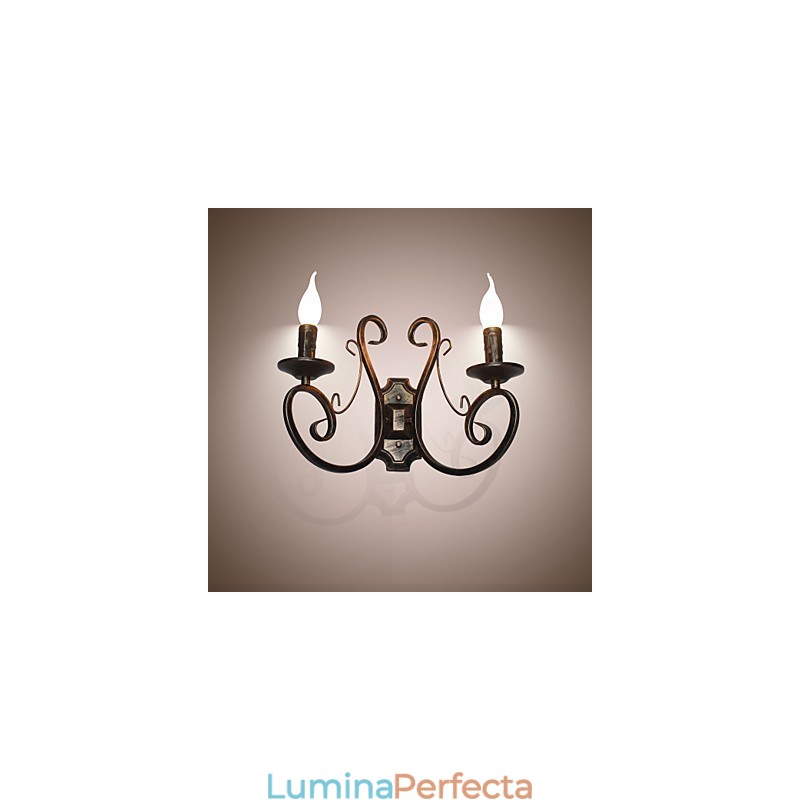 Lampă de perete retro în stil american pentru mansardă nouă, lampa de perete pentru dormitor, lampă de lumânare