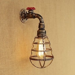 Caracteristică de pictură retro country pentru stil mini aplice de perete cu lumină ambientală