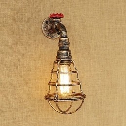 Caracteristică de pictură retro country pentru stil mini aplice de perete cu lumină ambientală