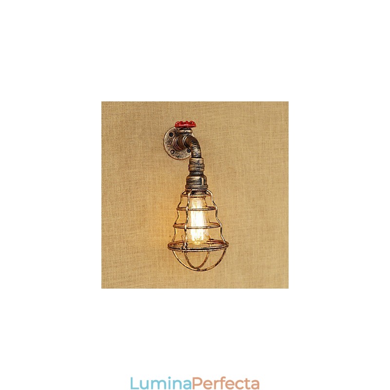 Caracteristică de pictură retro country pentru stil mini aplice de perete cu lumină ambientală