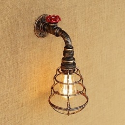 Caracteristică de pictură retro country pentru stil mini aplice de perete cu lumină ambientală