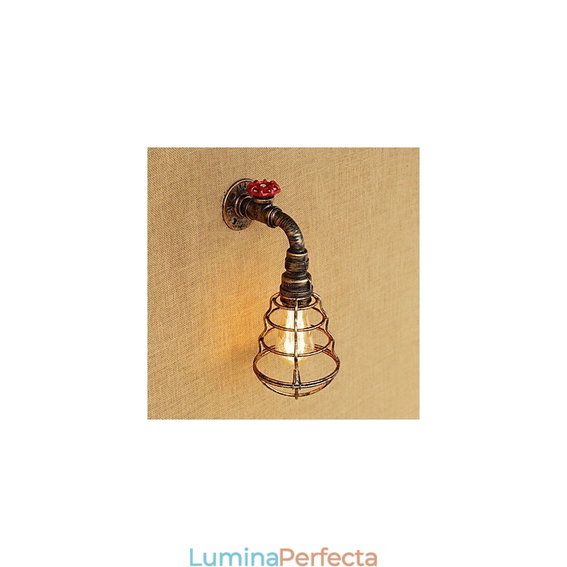Caracteristică de pictură retro country pentru stil mini aplice de perete cu lumină ambientală
