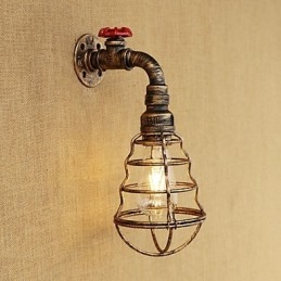 Caracteristică de pictură retro country pentru stil mini aplice de perete cu lumină ambientală