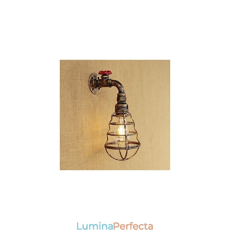 Caracteristică de pictură retro country pentru stil mini aplice de perete cu lumină ambientală