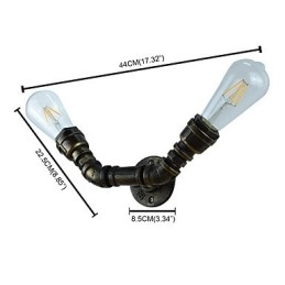Rustic Lodge Tradițional clasic din alamă antică Caracteristică pentru lumină ambientală Aplice de perete Applique