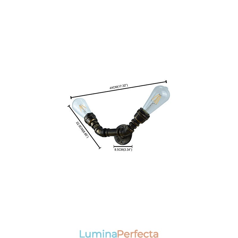 Rustic Lodge Tradițional clasic din alamă antică Caracteristică pentru lumină ambientală Aplice de perete Applique