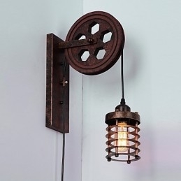 Lampă de perete industrială retro din fier cu personalitate creativă