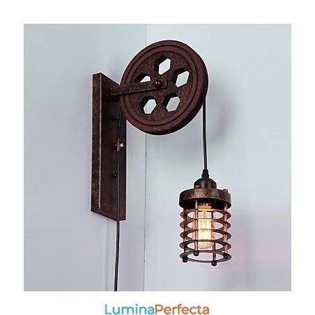 Lampă de perete industrială retro din fier cu personalitate creativă