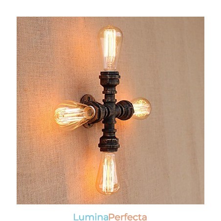 Caracteristică de pictură retro country pentru braț basculant în stil mini, inclus perete cu lumină ambientală Caracteristică de pictură retro country pentru braț basculant în stil mini, inclus perete cu lumină ambientală