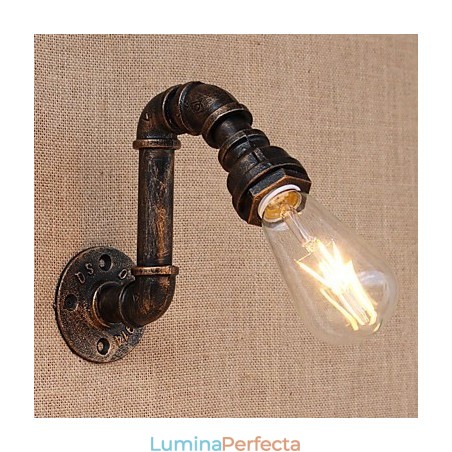 Caracteristică de pictură retro country pentru aplice de perete cu lumină ambientală cu braț oscilant în stil mini