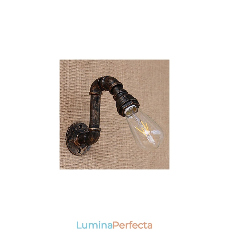 Caracteristică de pictură retro country pentru aplice de perete cu lumină ambientală cu braț oscilant în stil mini